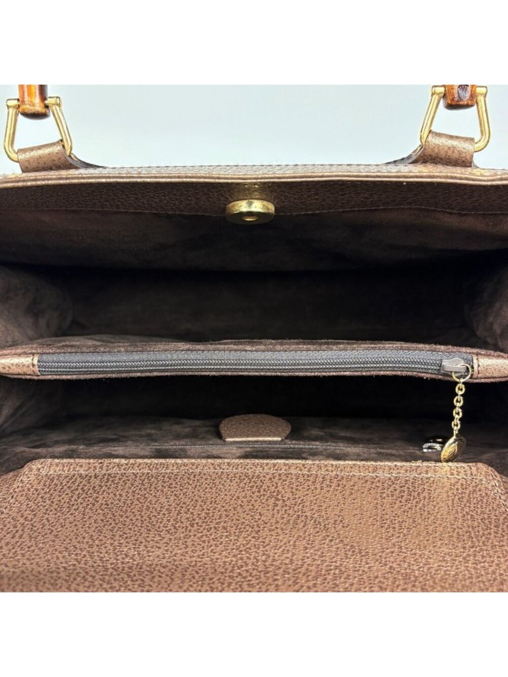 Gucci Handbag Bamboo Vintage Leather Brown - Picture 7 of 7